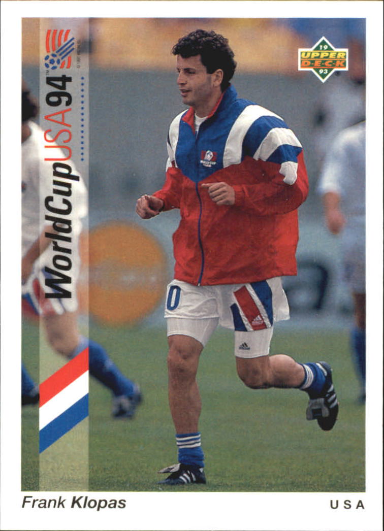 1993 Upper Deck World Cup 94 Preview English/Spanish #27 Frank Klopas