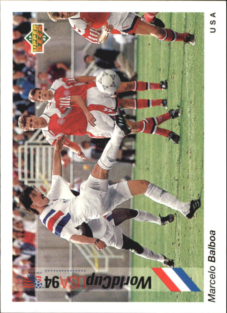 1993 Upper Deck World Cup 94 Preview English/Spanish #28 Marcelo Balboa