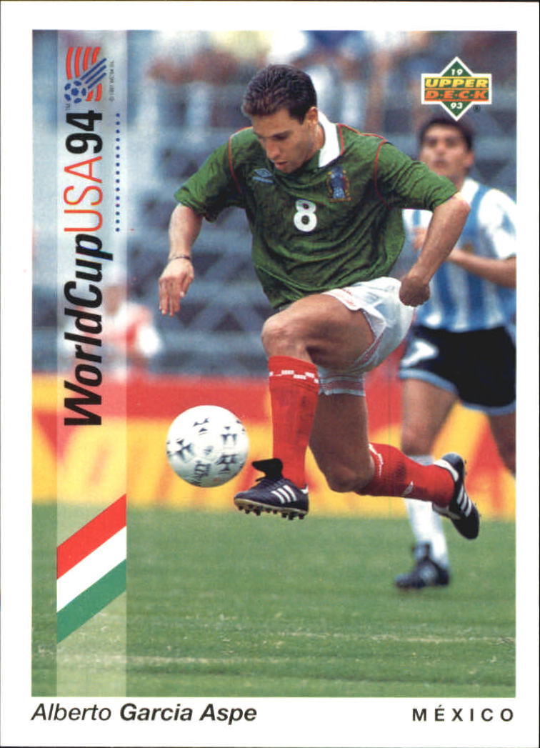 1993 Upper Deck World Cup 94 Preview English/Spanish #38 Alberto Garcia Aspe