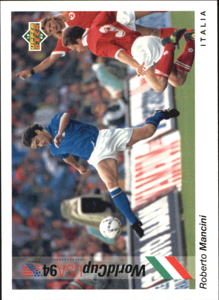 1993 Upper Deck World Cup 94 Preview English/Spanish #84 Roberto Mancini