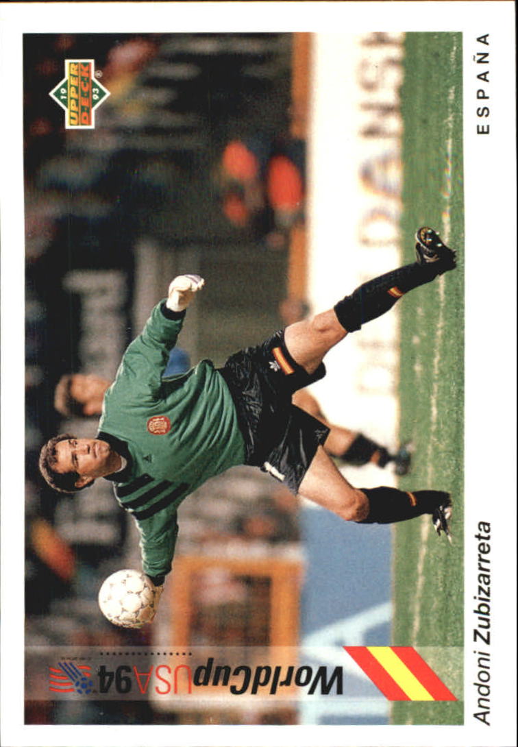1993 Upper Deck World Cup 94 Preview English/German #2 Andoni Zubizarreta