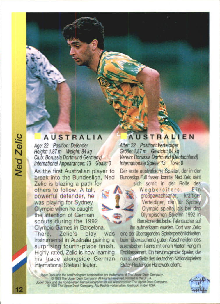 B2663- 1993 Upper Deck World Cup 94 English/German -You Pick- 15+ FREE US SHIP