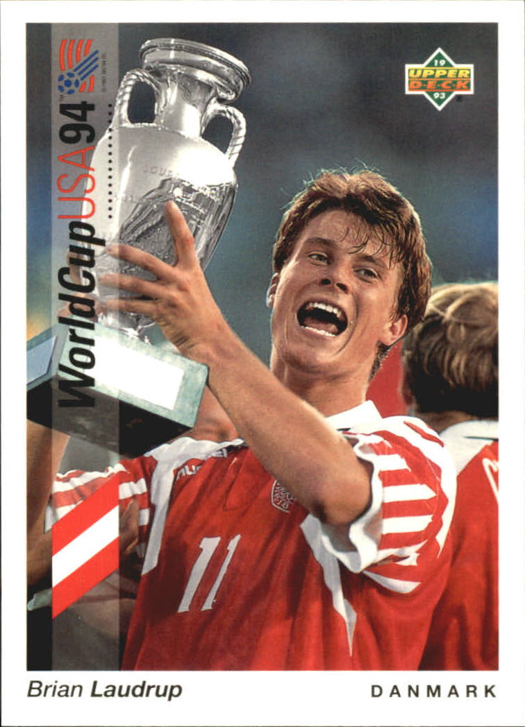 1993 Upper Deck World Cup 94 Preview English/German #45 Brian Laudrup