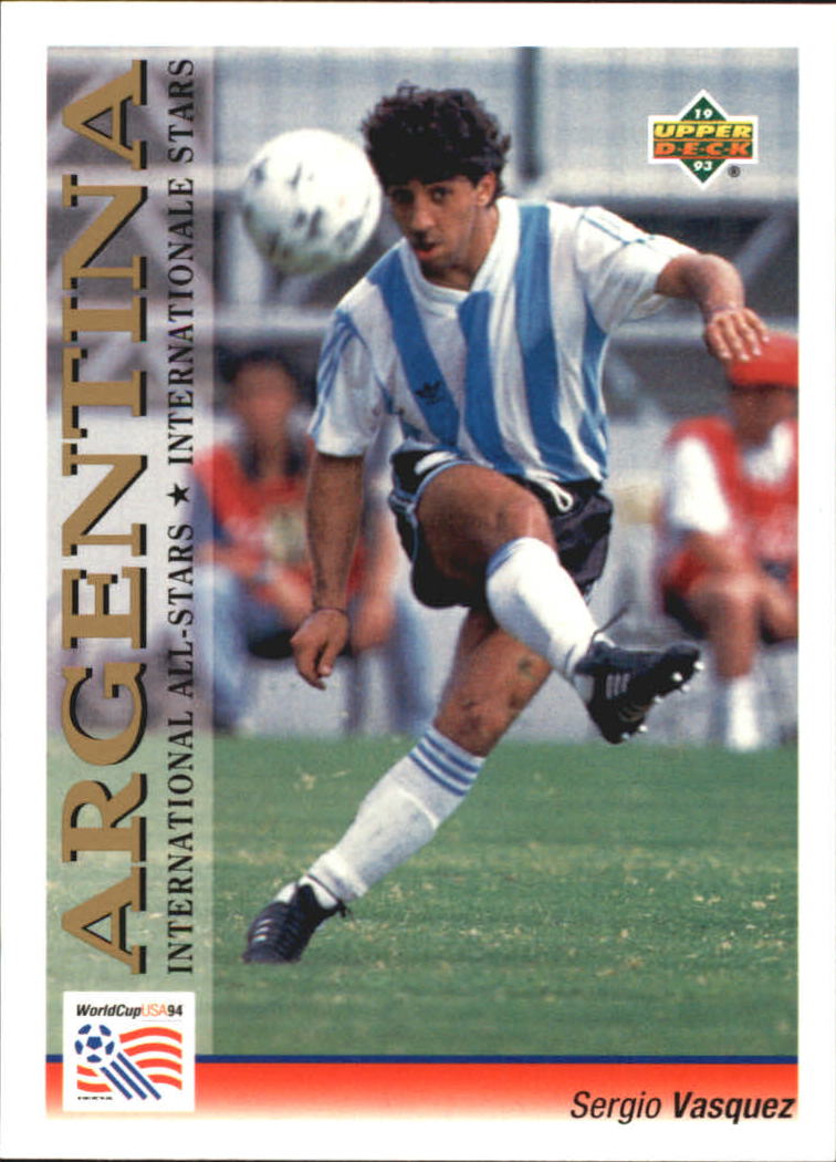 1993 Upper Deck World Cup 94 Preview English/German #114 Sergio Vasquez