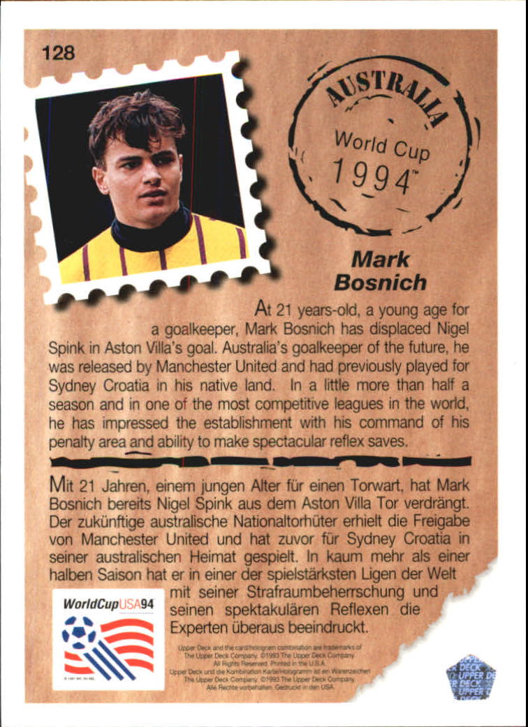 B2663- 1993 Upper Deck World Cup 94 English/German -You Pick- 15+ FREE US SHIP