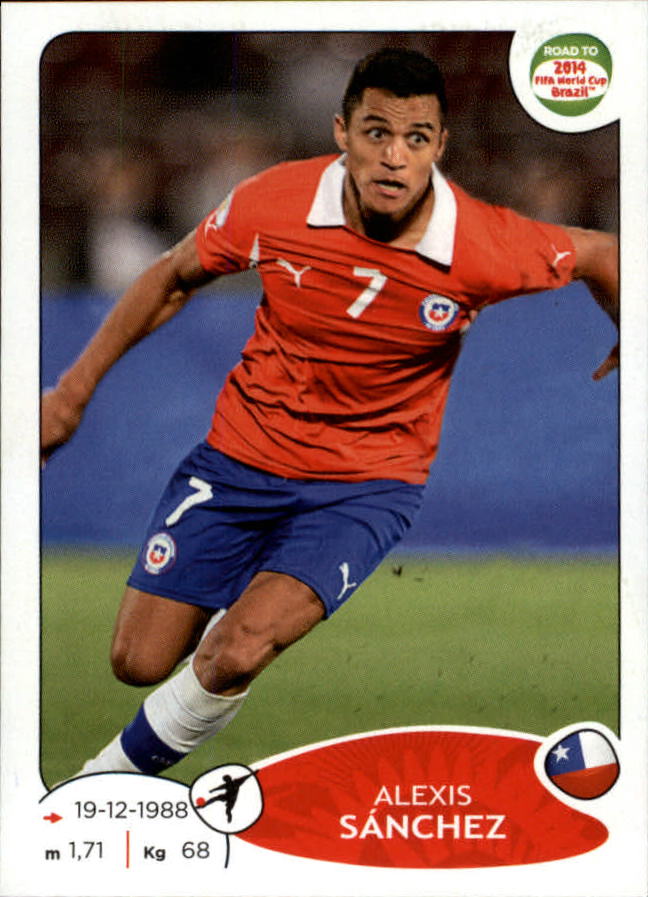 Panini 164 Alexis Sanchez Chile Fifa Wm 2014 Brasil Coleccionismo Beatnation Cromos