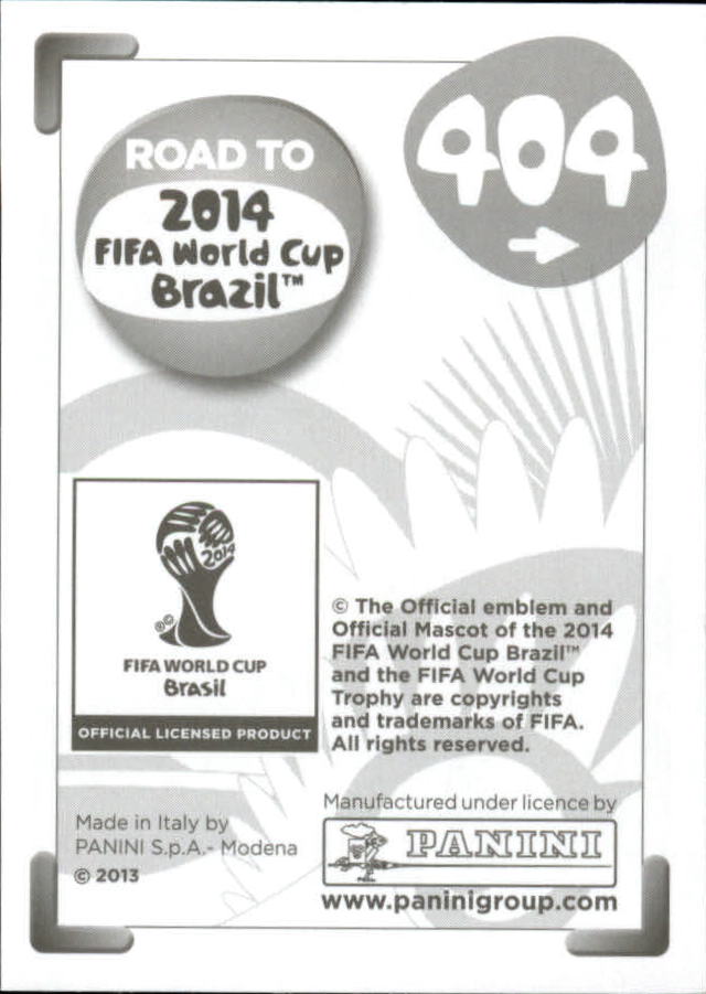 2013 Panini Road to FIFA World Cup Brazil Stickers #404 Makoto Hasebe back image