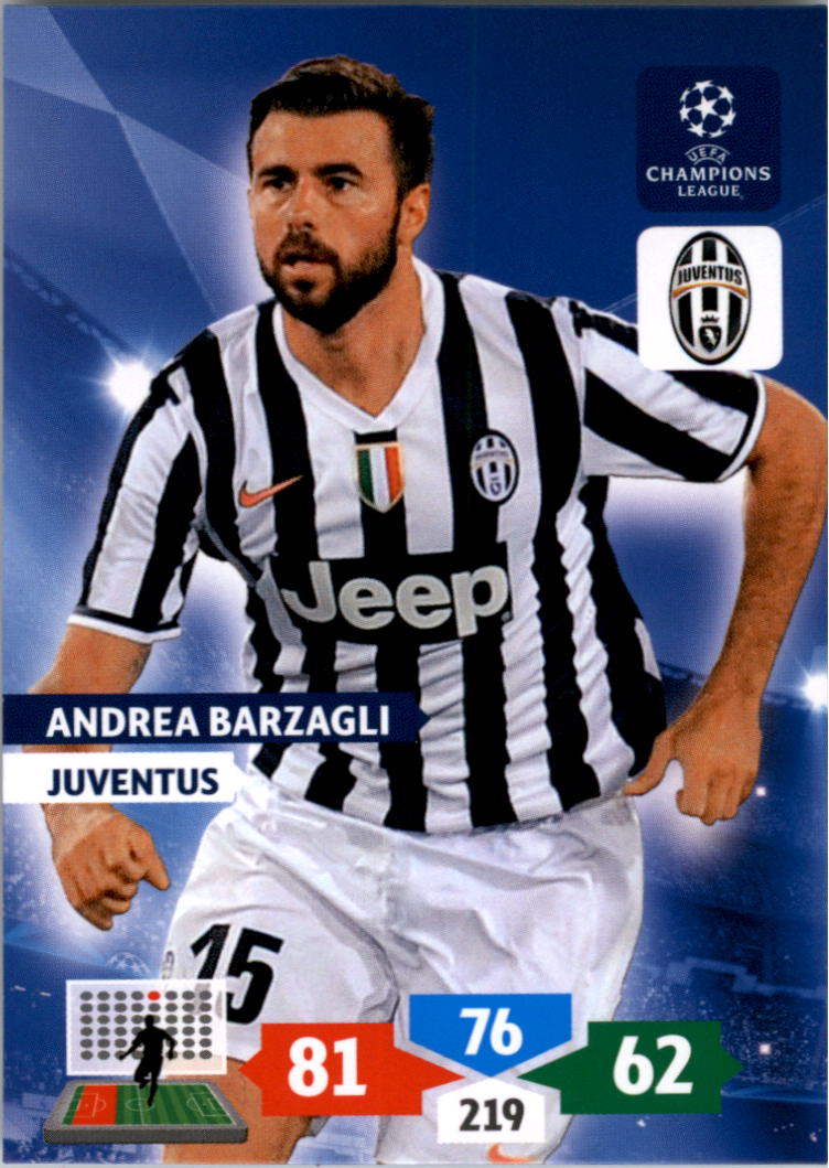 2013-14 Adrenalyn XL UEFA Champions League #16 Andrea Barzagli