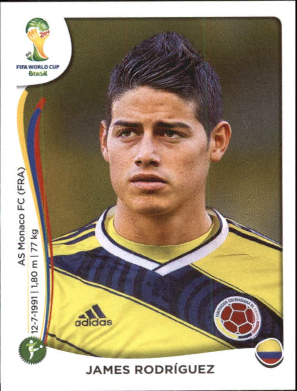 2014 Panini World Cup Stickers #199 James Rodriguez - NM-MT