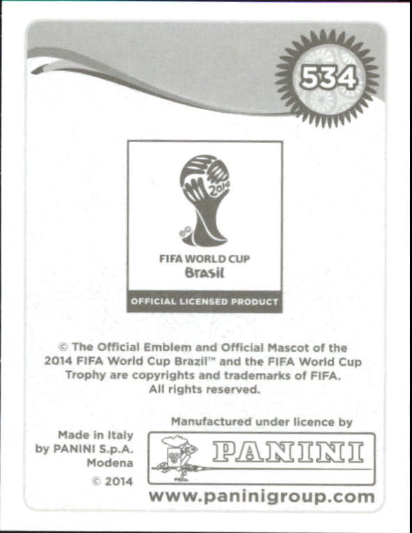 A5756- 2014 Panini World Cup Stickers Cards Group2 -You Pick- 15+ FREE US SHIP - Picture 185 of 325