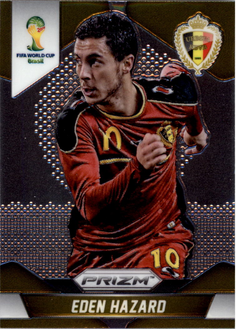 アザール Eden Hazard Prizm auto サイン 2014 Panini Prizm World Cup Signatures Eden Hazard AUTO #SEH PSA 9