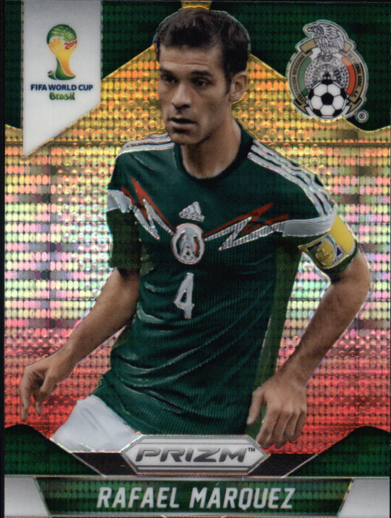 2014 Panini Prizm World Cup Prizms Yellow and Red Pulsar #145 Rafael Marquez