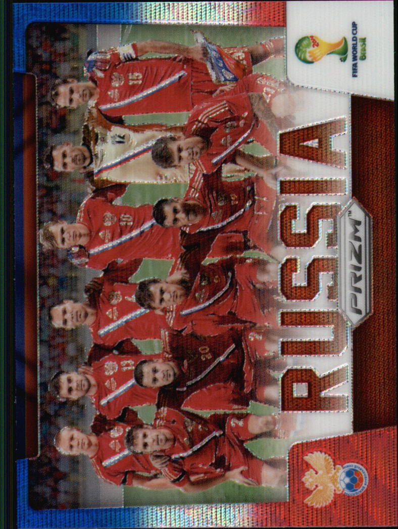 2014 Panini Prizm World Cup Team Photos Prizms Blue and Red Wave #28 Rossija