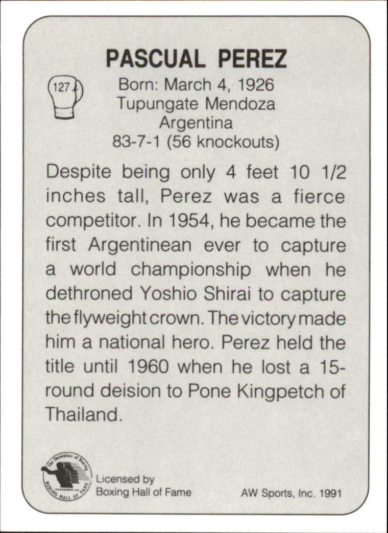 1991 All World #127 Pascual Perez back image