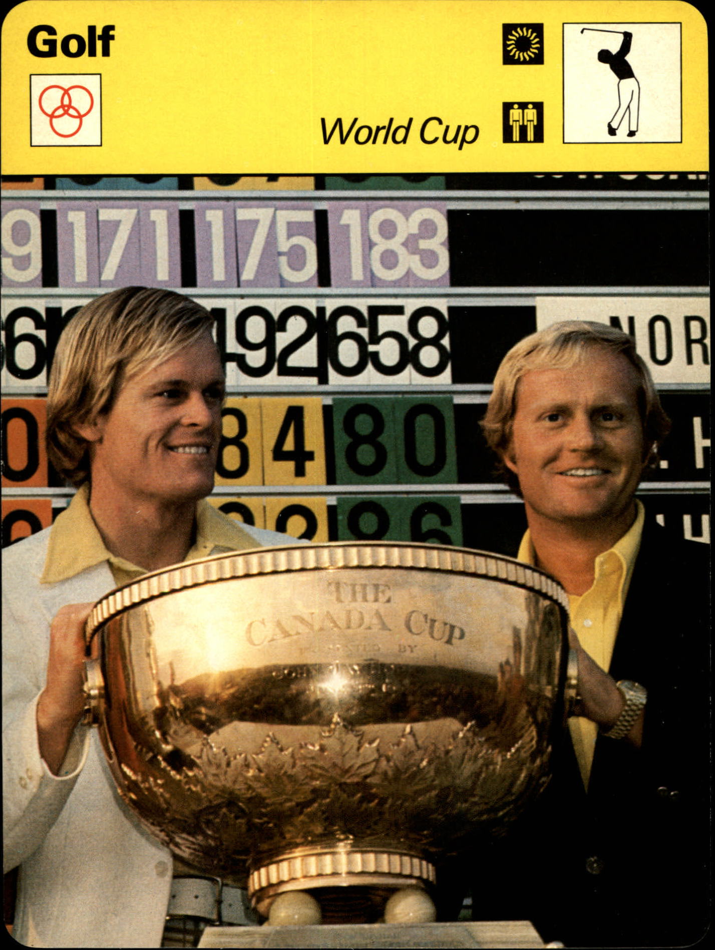 1977-79 Sportscaster Series 6 #610 World Cup/Jack Nicklaus/Johnny Miller