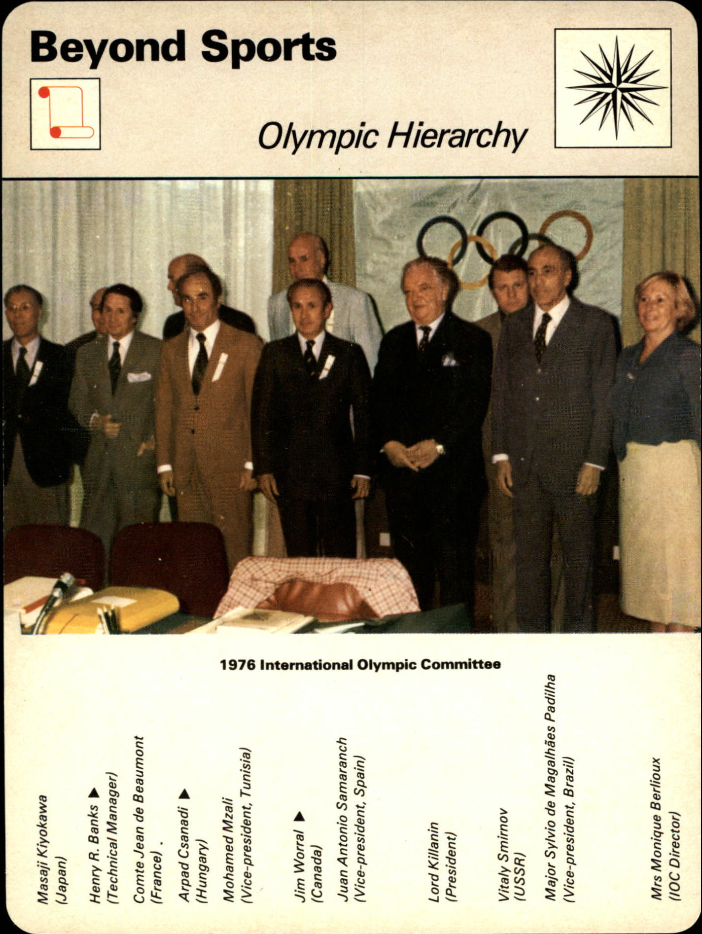 1977-79 Sportscaster Series 6 #619 Olympic Hierarchy