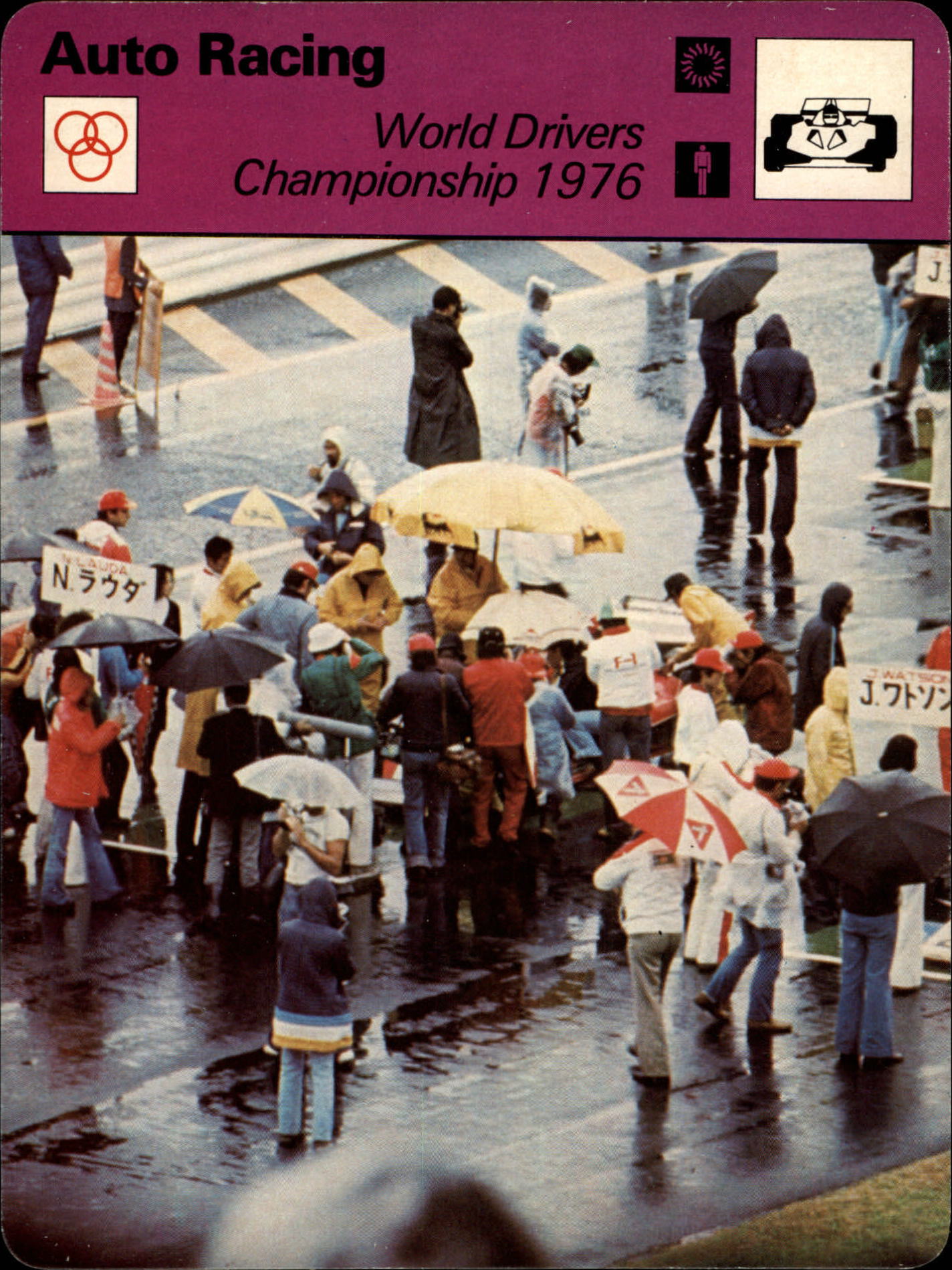 1977-79 Sportscaster Series 6 #622 World Drivers Championship 1976
