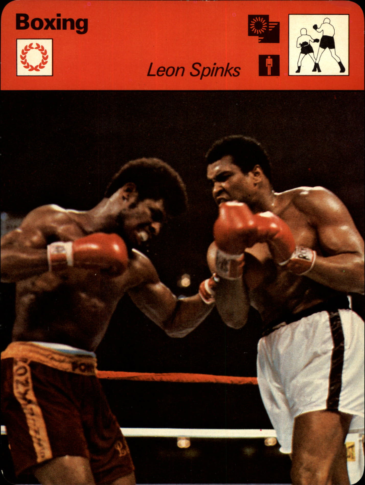 1977-79 Sportscaster Series 62 #6208 Leon Spinks
