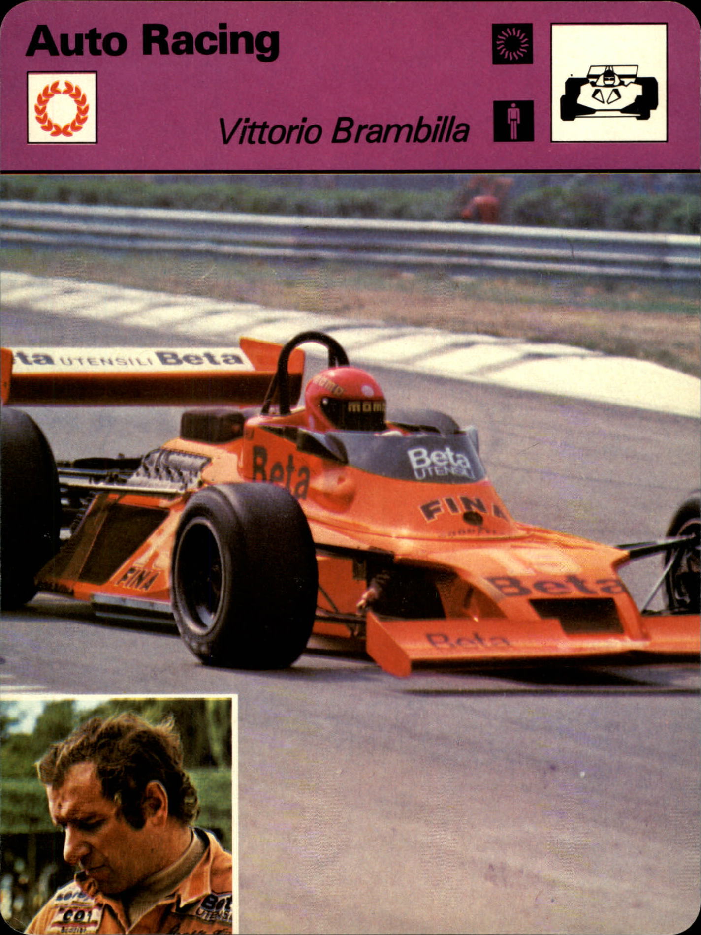 1977-79 Sportscaster Series 71 #7113 Vittorio Brambilla