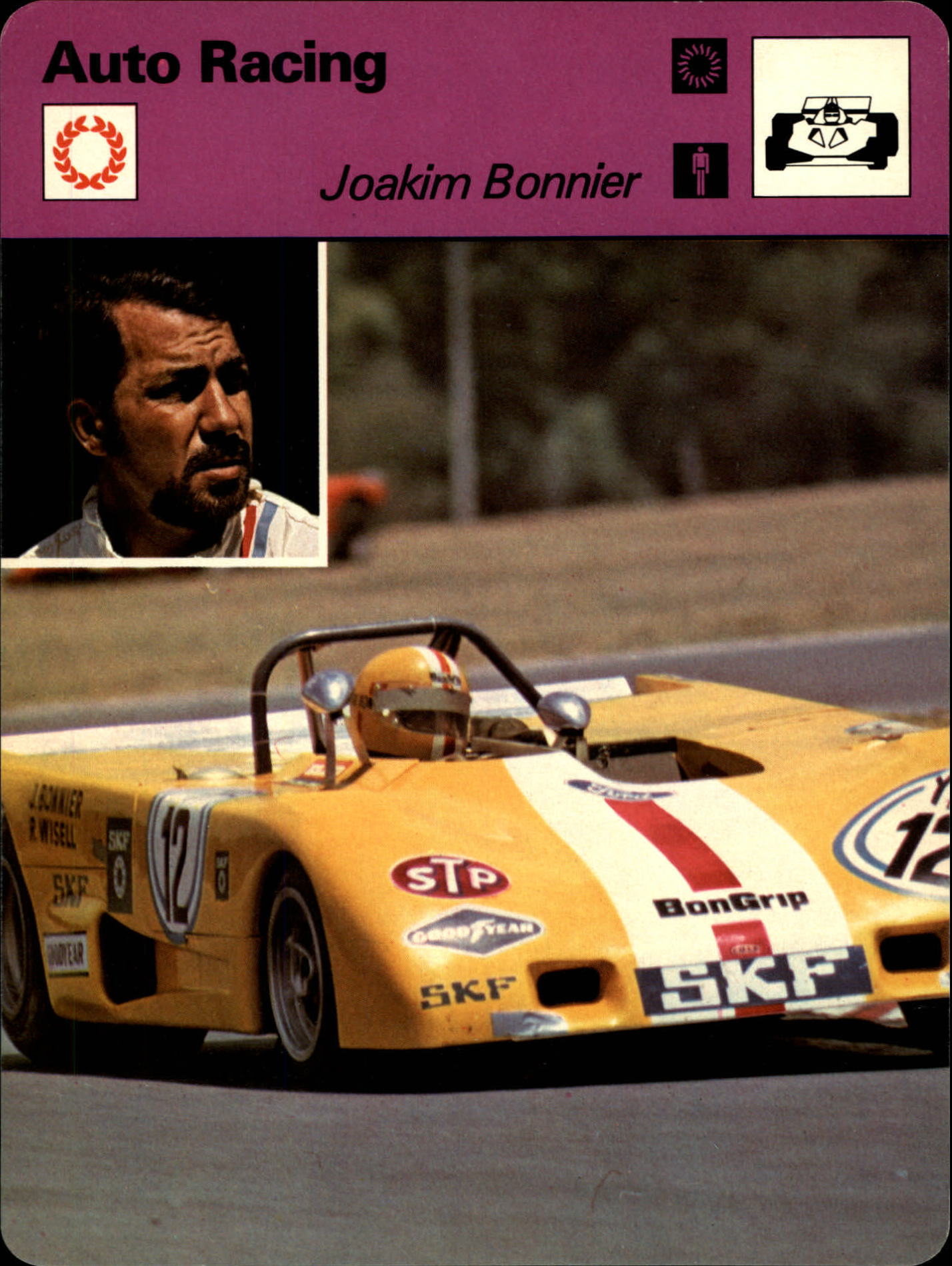 1977-79 Sportscaster Series 72 #7222 Joakim Bonnier
