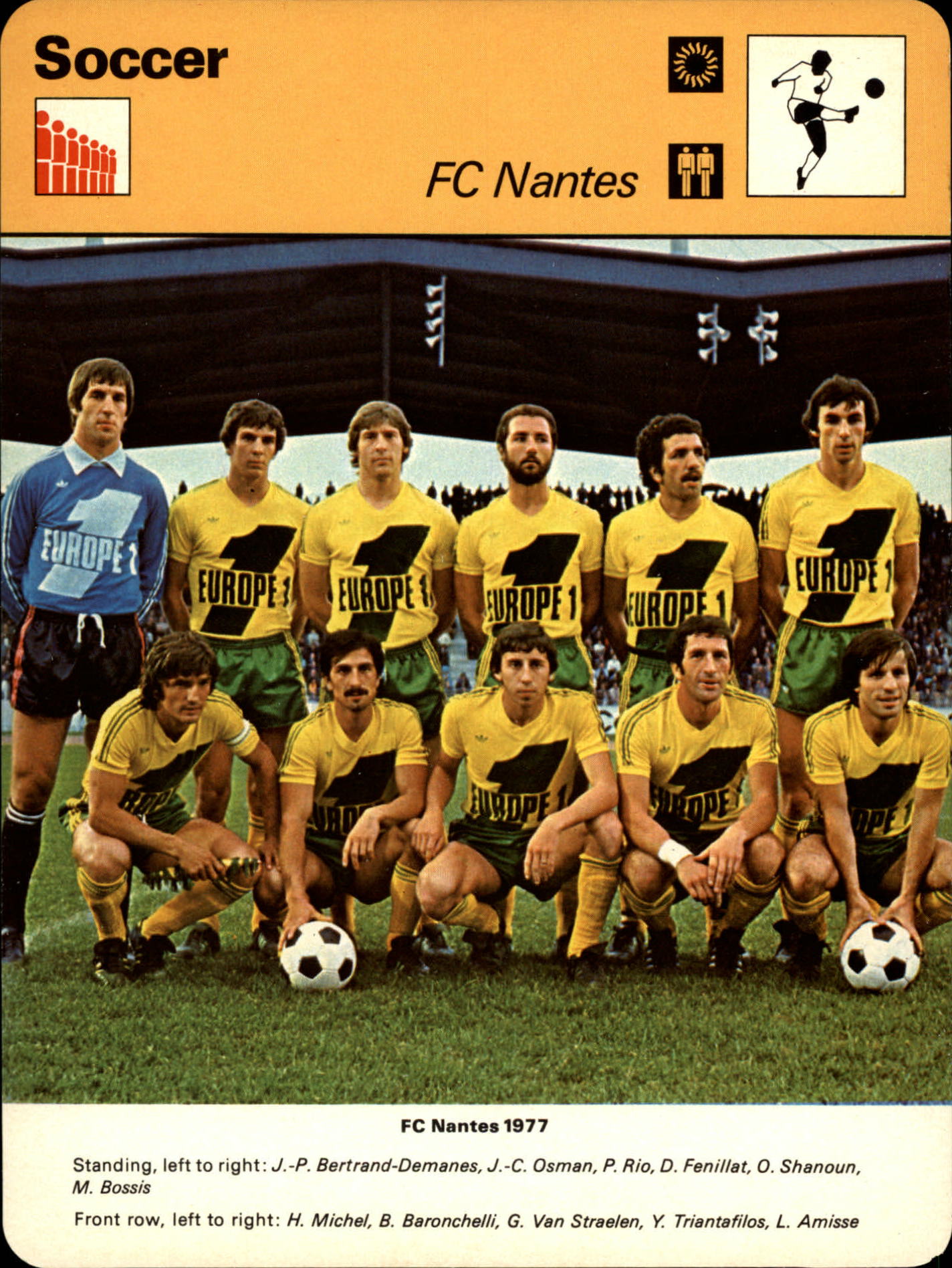 1977-79 Sportscaster Series 32 #3209 FC Nantes