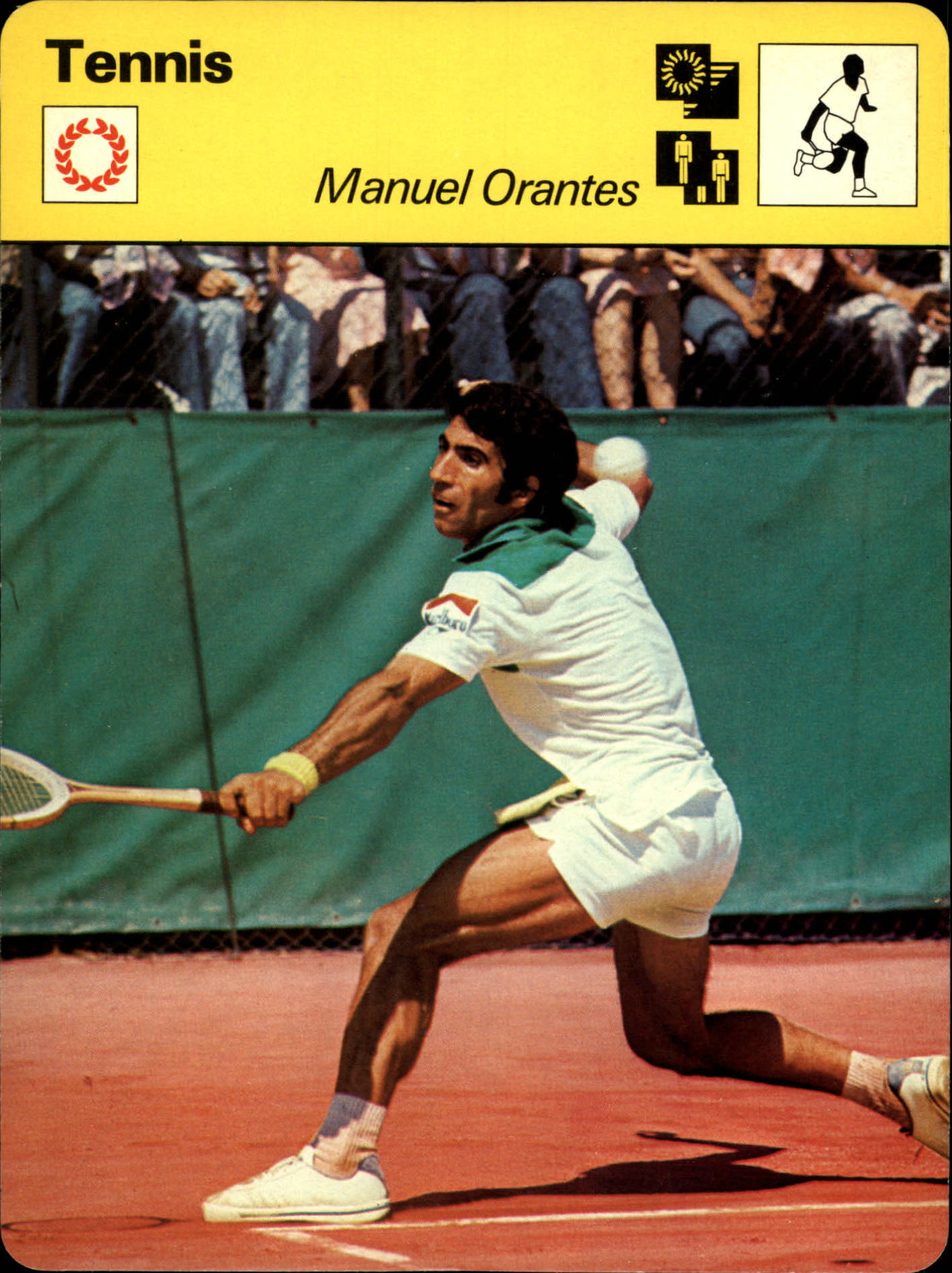 1977-79 Sportscaster Series 33 #3306 Manuel Orantes