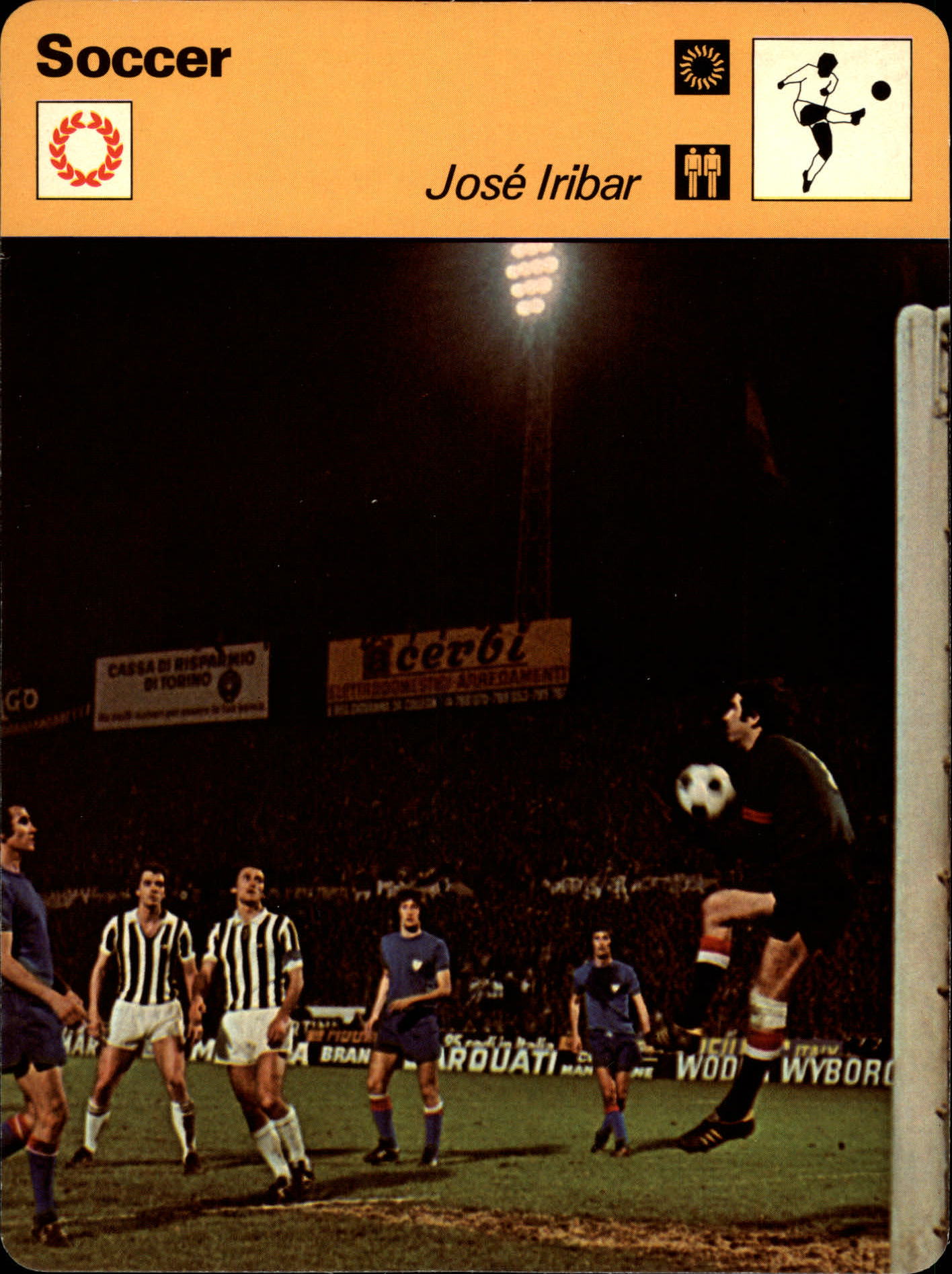 1977-79 Sportscaster Series 34 #3416 Jose Iribar