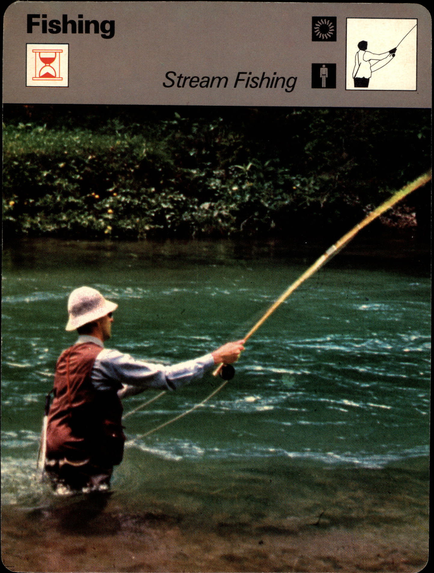 1977-79 Sportscaster Series 1 #113 Stream Fishing
