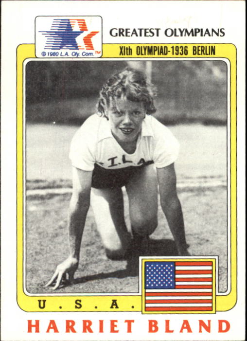 1983 Topps History's Greatest Olympians #2 Harriet Bland