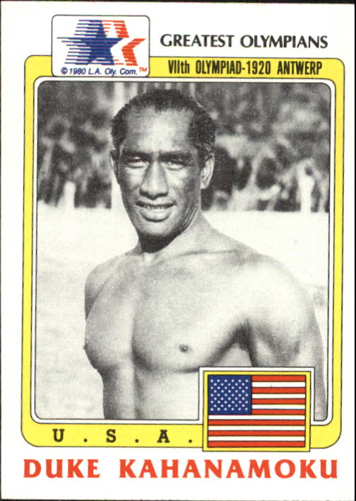 1983 Topps History's Greatest Olympians #20 Duke Kahanamoku