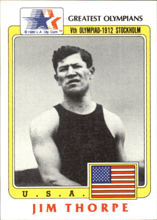 1983 Topps History's Greatest Olympians #37 Jim Thorpe