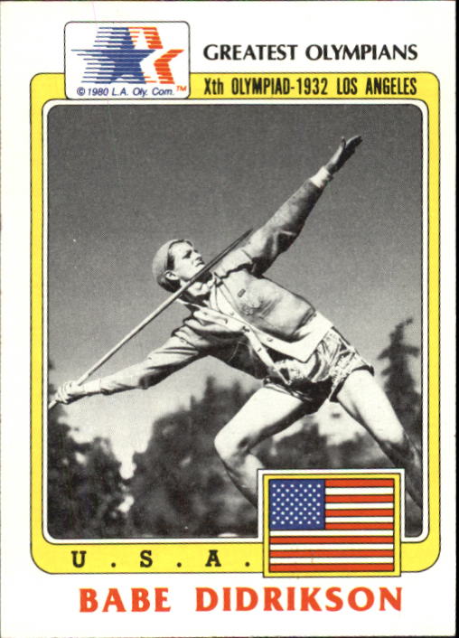 1983 Topps History's Greatest Olympians #39 Babe Didrikson