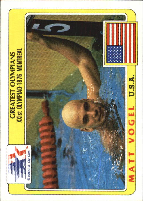 1983 Topps History's Greatest Olympians #52 Matt Vogel