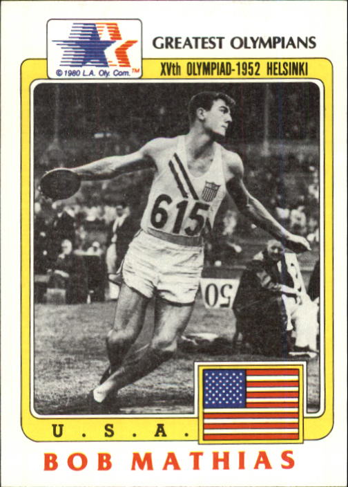 1983 Topps History's Greatest Olympians #59 Bob Mathias