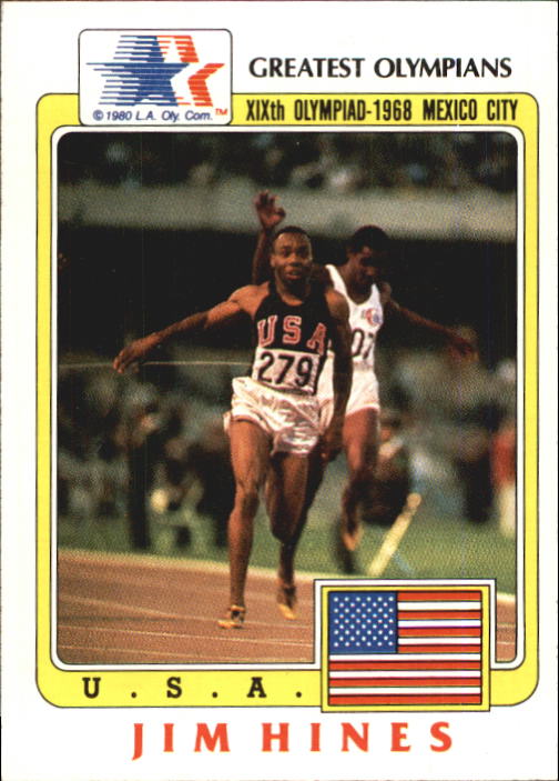 1983 Topps History's Greatest Olympians #70 Jim Hines