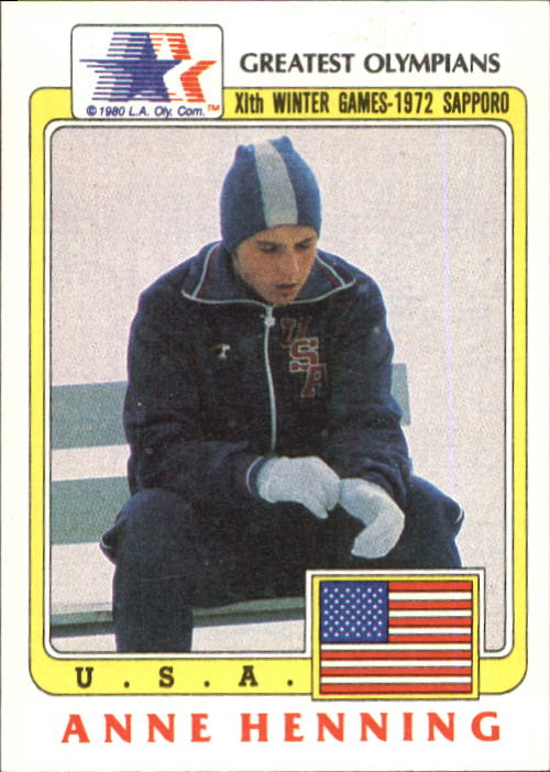 1983 Topps History's Greatest Olympians #72 Anne Henning