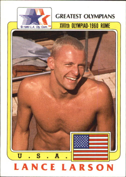 1983 Topps History's Greatest Olympians #86 Lance Larson