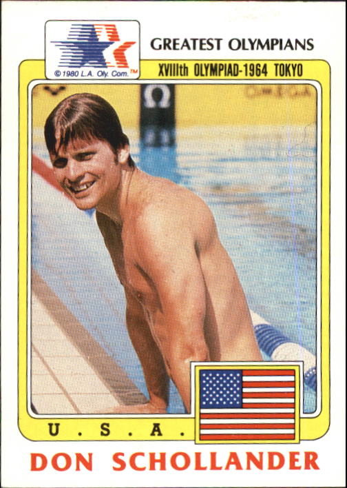 1983 Topps History's Greatest Olympians #96 Don Schollander