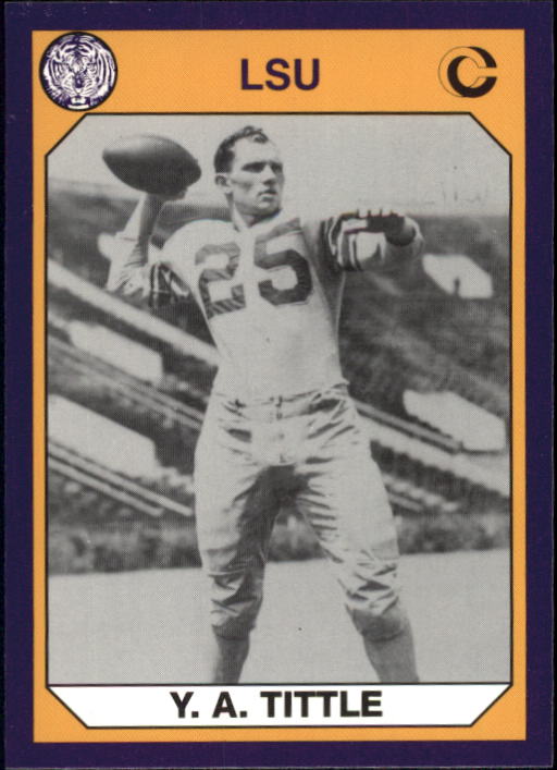 1990 LSU Collegiate Collection #3 Y.A. Tittle