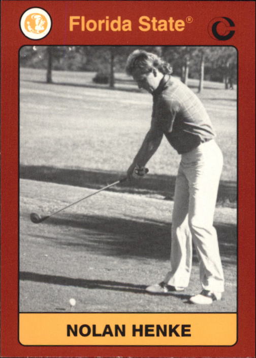 1990-91 Florida State Collegiate Collection #113 Nolan Henke Golf