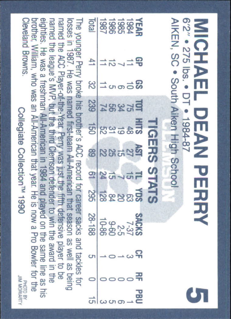 1990-91 Clemson Collegiate Collection (Pick Card From List) C85 08-24 - Picture 9 of 383