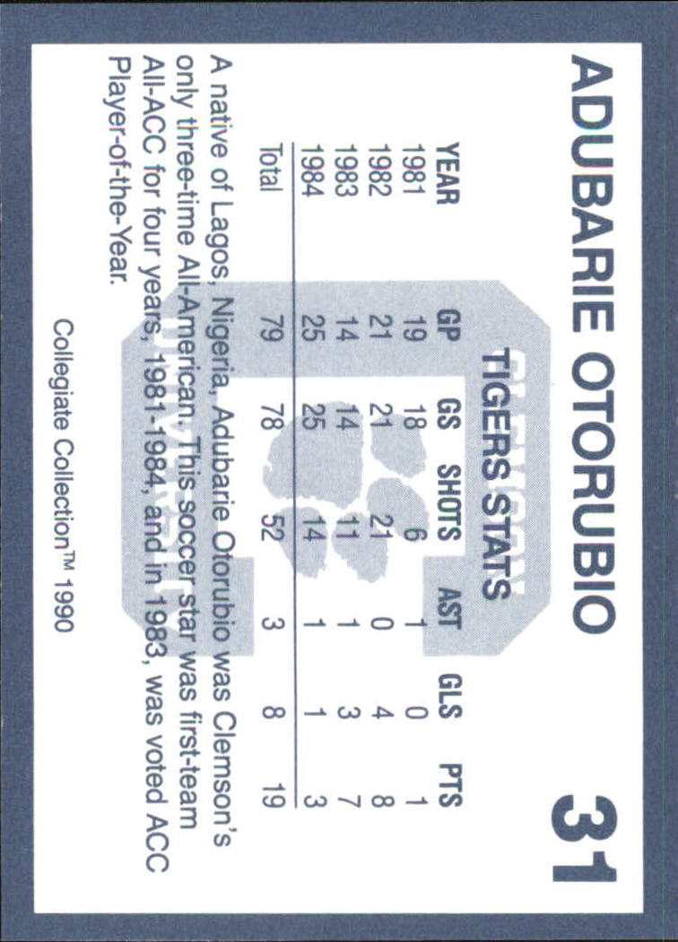 1990-91 Clemson Collegiate Collection (Pick Card From List) C85 08-24 - Picture 53 of 383
