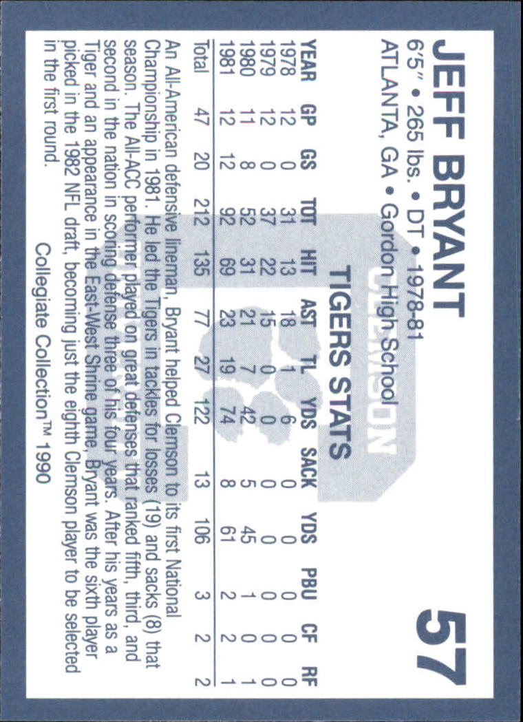 1990-91 Clemson Collegiate Collection (Pick Card From List) C85 08-24 - Picture 105 of 383