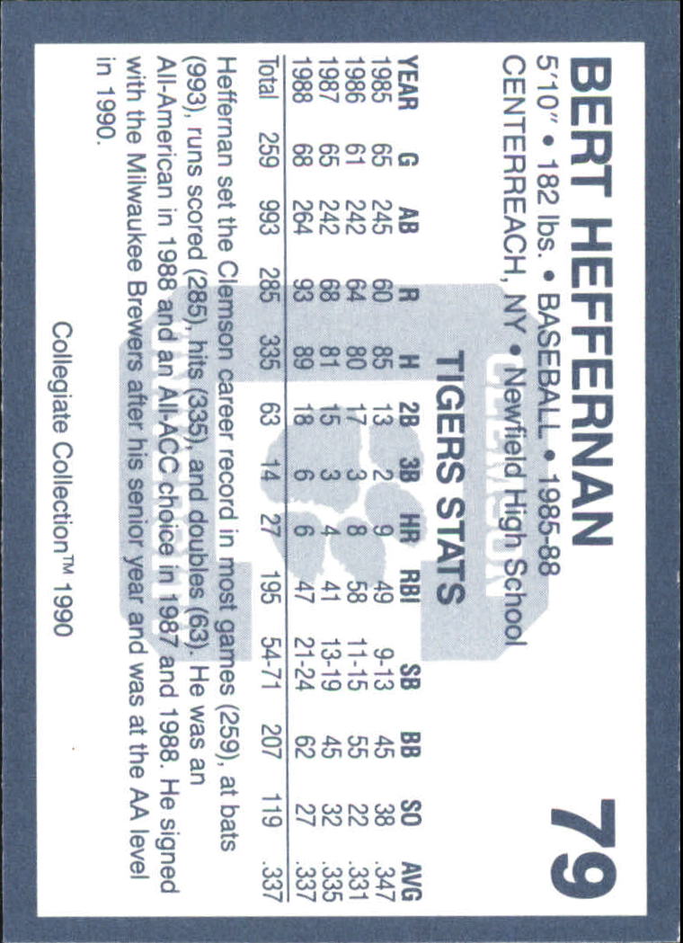 1990-91 Clemson Collegiate Collection (Pick Card From List) C85 08-24 - Picture 143 of 383