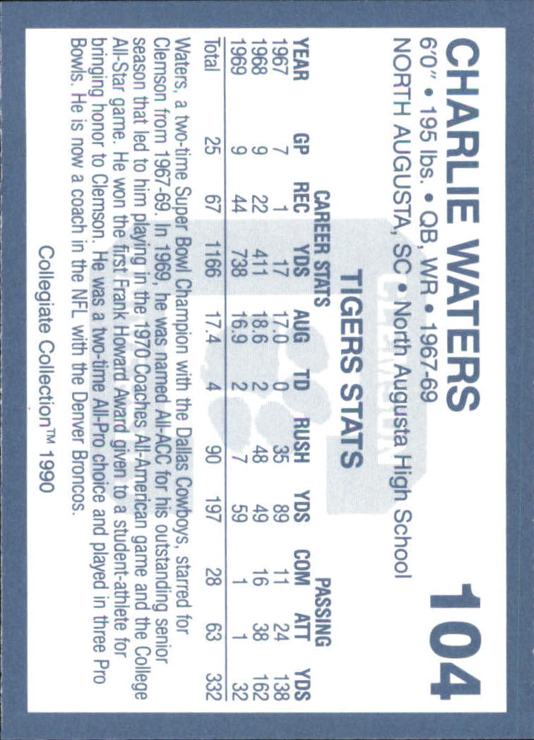 1990-91 Clemson Collegiate Collection (Pick Card From List) C85 08-24 - Picture 193 of 383
