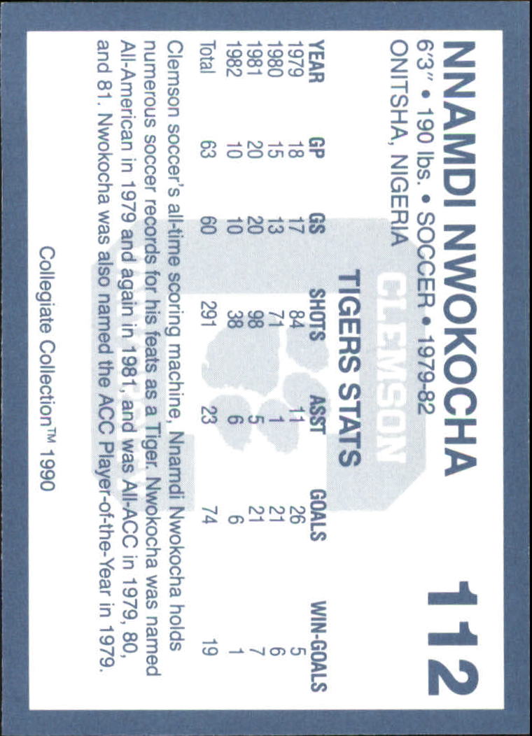 1990-91 Clemson Collegiate Collection (Pick Card From List) C85 08-24 - Picture 209 of 383