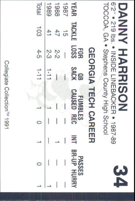 Georgia Tech Collegiate Collection 1991 (elige la tarjeta de la lista) C138 10-24 - Imagen 103 de 373