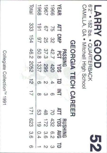 Georgia Tech Collegiate Collection 1991 (elige la tarjeta de la lista) C138 10-24 - Imagen 139 de 373