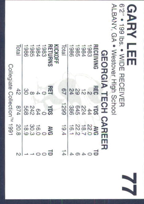 Georgia Tech Collegiate Collection 1991 (elige la tarjeta de la lista) C138 10-24 - Imagen 185 de 373