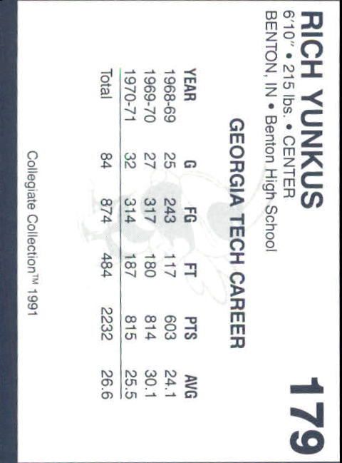 Georgia Tech Collegiate Collection 1991 (elige la tarjeta de la lista) C138 10-24 - Imagen 341 de 373